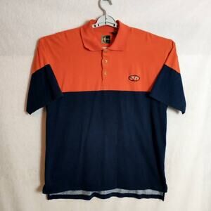 intage Chiliwear Auburn Tigers Polo Shirt Mens XL Color Block Orange Navy